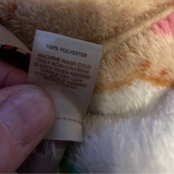 NWT LOFT Y2K Floral Peach Cream Blouse XL Cottage Preppy Career Travel - Picture 5 of 5